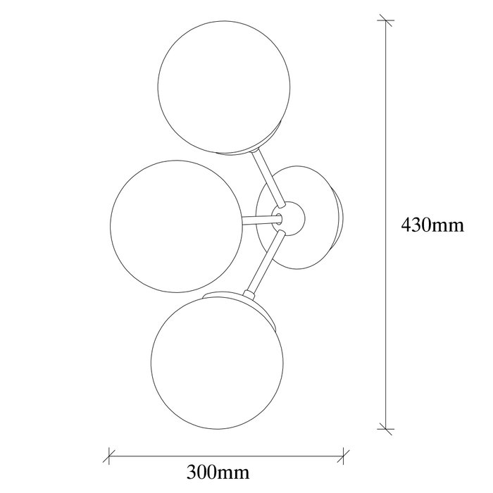 Opviq Gondol - 3021 Lámpara de pared de metal y cristal Opviq Gondol - 3021 Lámpara de pared de metal y cristal